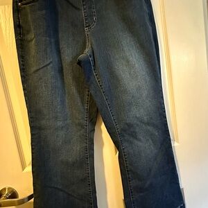 Belle by Kim Gravel Dark Blue Cropped Jeans